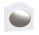 Дзеркало овальне Amelie МДФ 100*93 Білий супермат