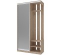 Прихожая City One Door Doros Дуб сонома 1 Зеркало 110х45х210 (310001)